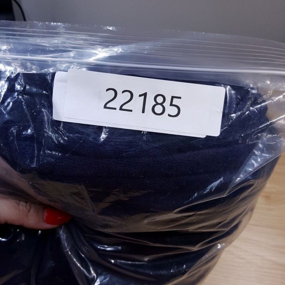 GAP Pants Womens Tall Medium Navy Pull On Relaxed Straight Leg Terry Lounge - Picture 8 of 8
